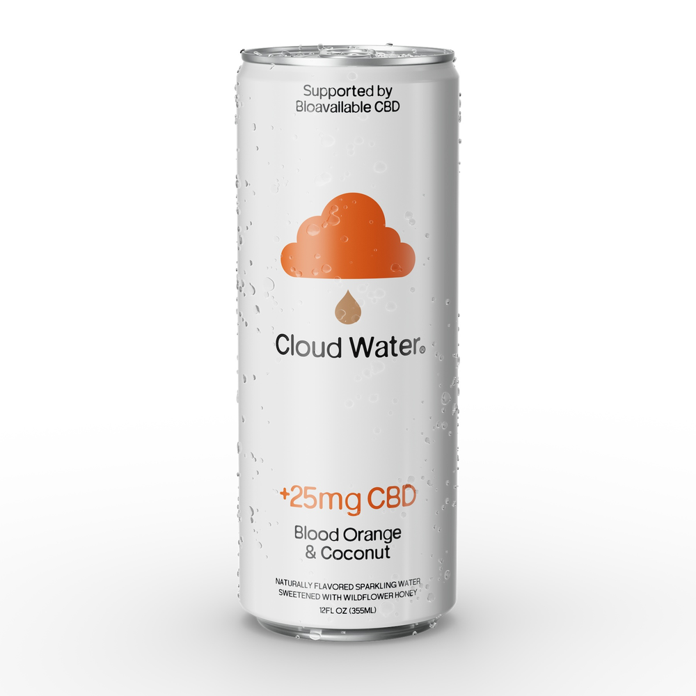 Cloud Water Blood Orange and Coconut with 25mg CBD Seltzer Drink