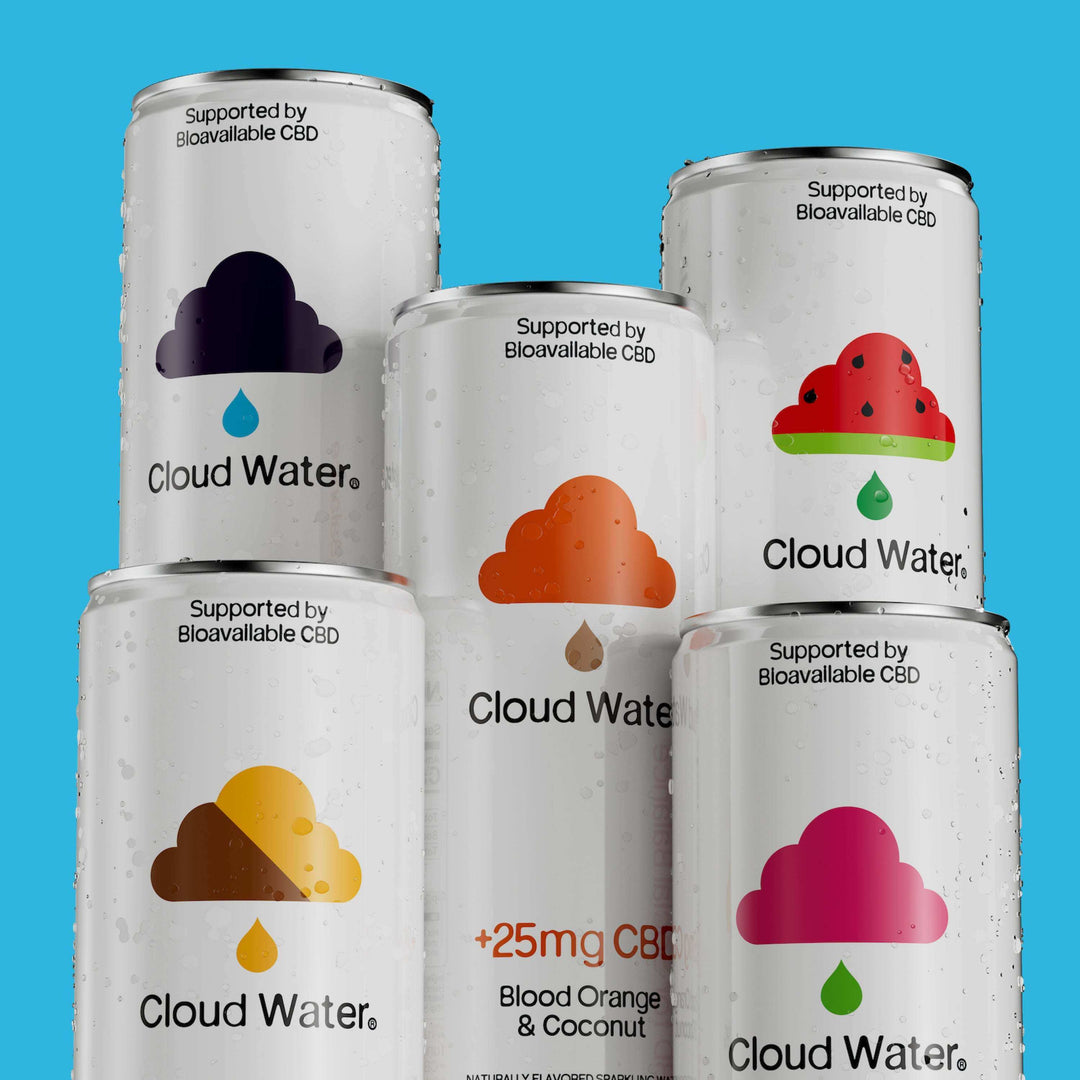 Cloud Water Variety Pack Flavors and 25mg of Hemp