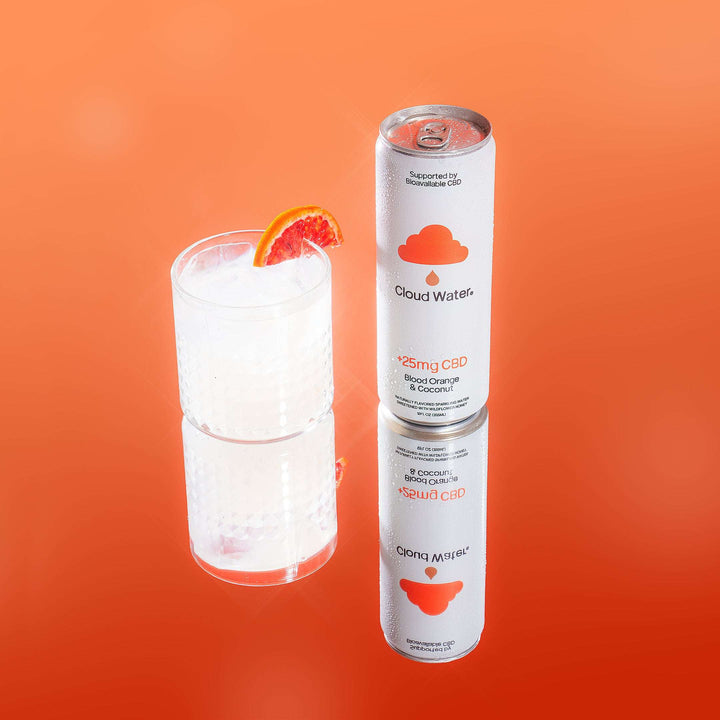 Cloud Water Blood Orange and Coconut with 25mg CBD Seltzer Drink